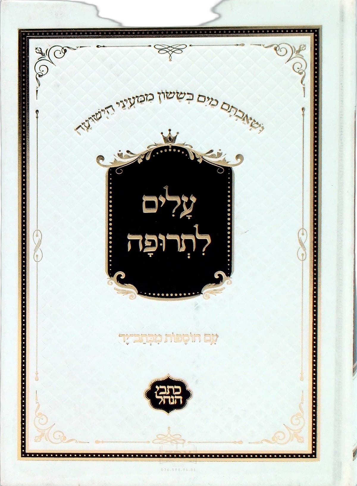 עלים לתרופה עם הוספות מכתב יד